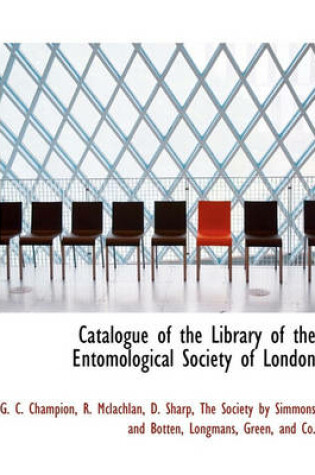 Cover of Catalogue of the Library of the Entomological Society of London