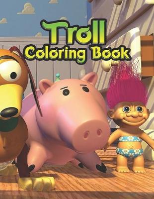 Book cover for troll coloring book
