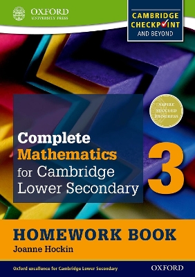 Book cover for Complete Mathematics for Cambridge Lower Secondary Homework Book 3 (First Edition) - Pack of 15