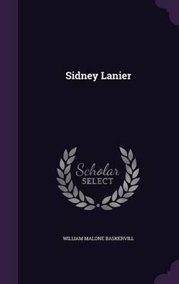 Book cover for Sidney Lanier