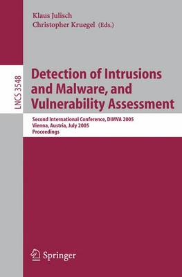 Cover of Detection of Intrusions and Malware