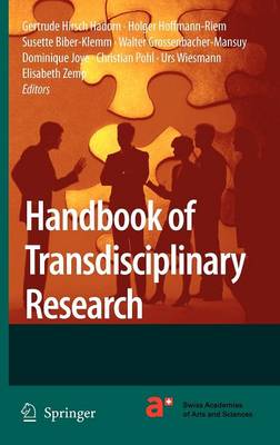 Book cover for Handbook of Transdisciplinary Research
