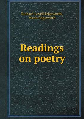 Book cover for Readings on poetry