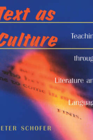 Cover of Text as Culture Text