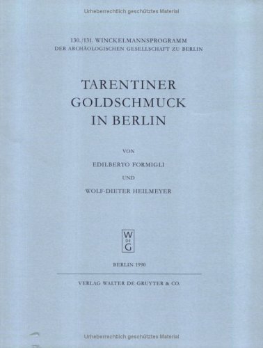 Cover of Tarentiner Goldschmuck in Berlin