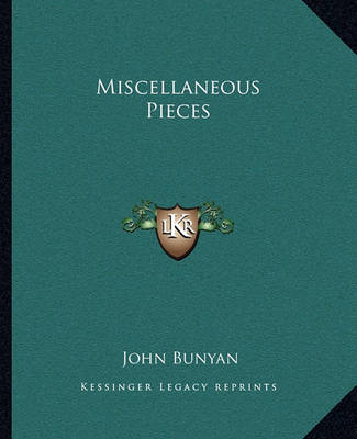 Book cover for Miscellaneous Pieces