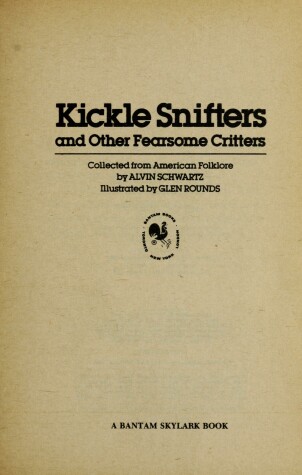 Book cover for Kickle Sniffers & Other Fearsome Critters