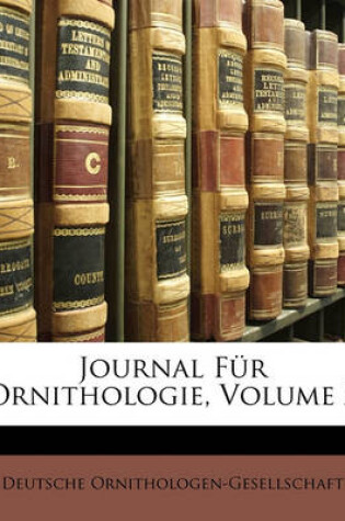 Cover of Journal Fur Ornithologie, Volume 2