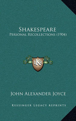 Book cover for Shakespeare