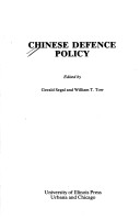 Book cover for Chinese Defense Policy