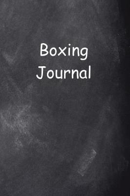 Cover of Boxing Journal Chalkboard Design