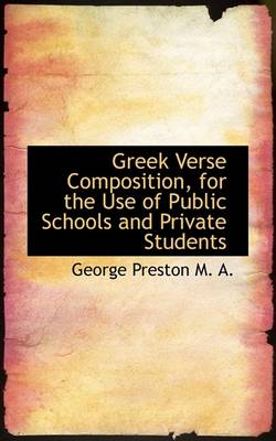 Book cover for Greek Verse Composition