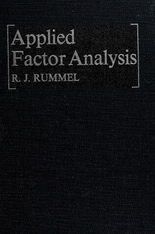 Cover of Applied Factor Analysis