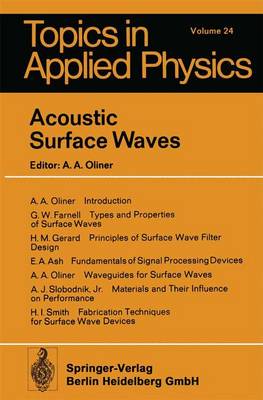 Book cover for Acoustic Surface Waves