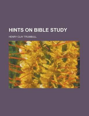 Book cover for Hints on Bible Study