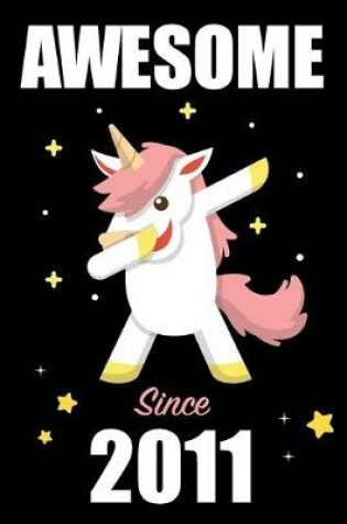 Cover of 8th Birthday Dabbing Unicorn Journal