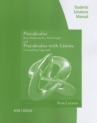 Book cover for Precalculus and Precalculus with Limits Students Solutions Manua