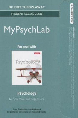 Cover of NEW MyLab Psychology  -- Standalone Access Card -- for Psychology