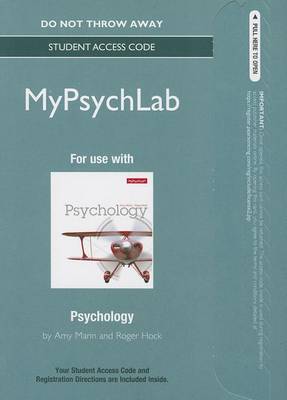 Book cover for NEW MyLab Psychology  -- Standalone Access Card -- for Psychology