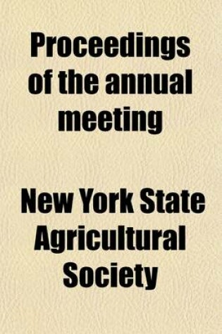 Cover of Proceedings of the Annual Meeting (Volume 22)