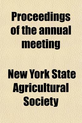 Book cover for Proceedings of the Annual Meeting (Volume 22)