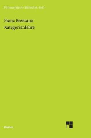 Cover of Kategorienlehre