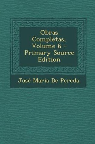 Cover of Obras Completas, Volume 6