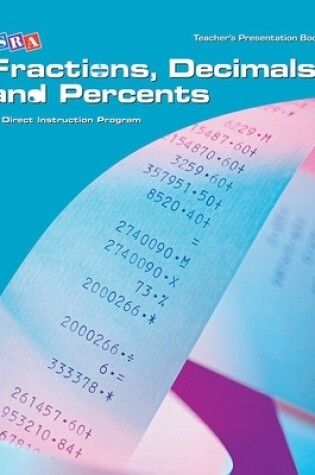 Cover of Corrective Mathematics Fractions, Decimals, and Percents, Teacher Materials