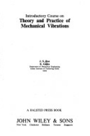 Cover of Rao Vibrations