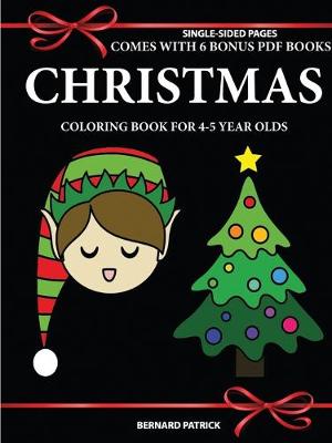 Book cover for Simple Coloring Book for 4-5 Year Olds (Christmas)