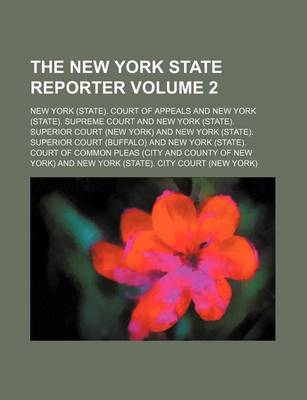 Book cover for The New York State Reporter Volume 2