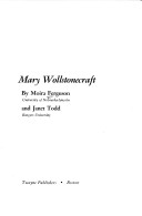 Book cover for Mary Wollstonecraft
