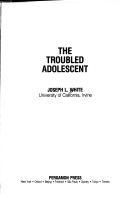 Cover of Troubled Adolescent