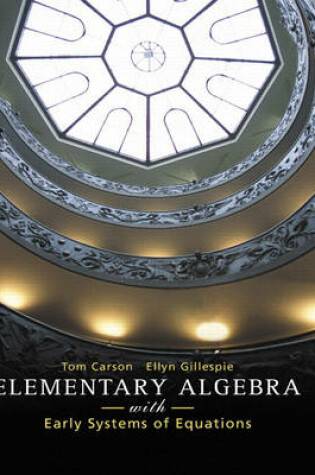 Cover of Elementary Algebra with Early Systems of Equations