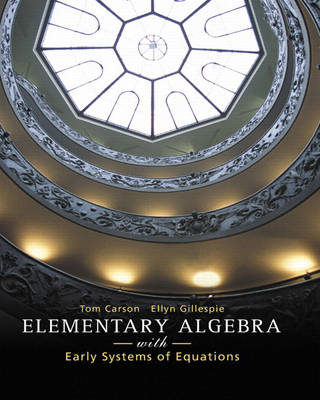 Book cover for Elementary Algebra with Early Systems of Equations