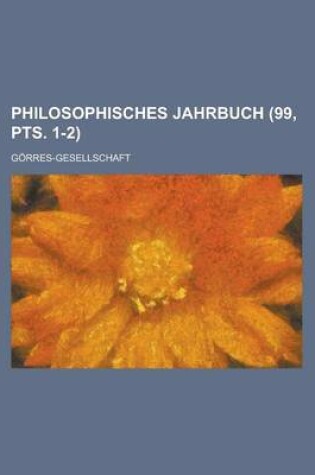 Cover of Philosophisches Jahrbuch (99, Pts. 1-2)