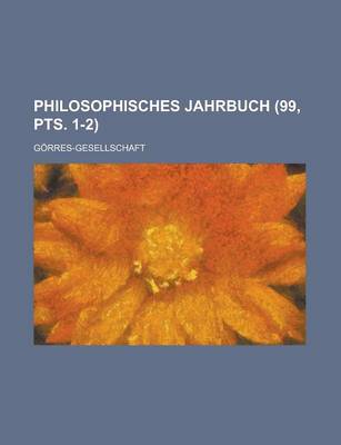 Book cover for Philosophisches Jahrbuch (99, Pts. 1-2)