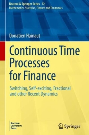 Cover of Continuous Time Processes for Finance