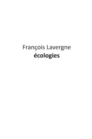 Cover of Écologies