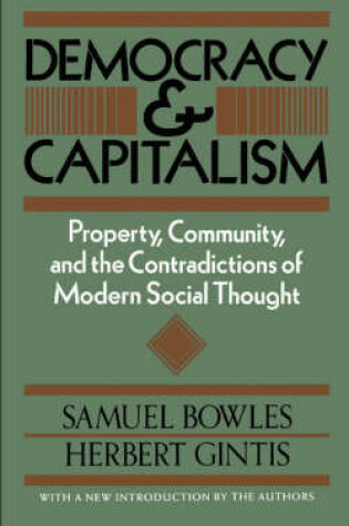 Cover of Democracy And Capitalism