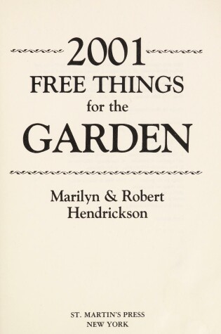 Cover of 2001 Free Things P