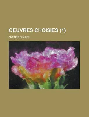 Book cover for Oeuvres Choisies (1)