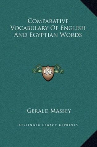 Cover of Comparative Vocabulary Of English And Egyptian Words