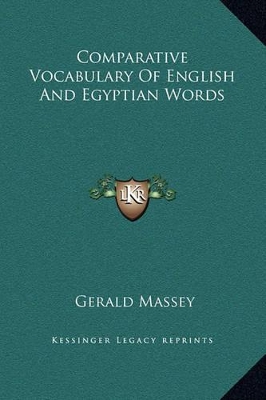 Book cover for Comparative Vocabulary Of English And Egyptian Words