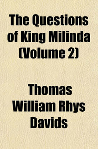 Cover of The Questions of King Milinda (Volume 2)