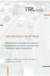Book cover for Effectiveness estimates for proposed amendments to the EU's General and Pedestrian Safety Regulations