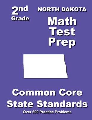 Book cover for North Dakota 2nd Grade Math Test Prep