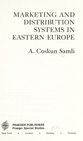 Book cover for Marketing and Distribution Systems in Eastern Europe