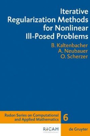 Cover of Iterative Regularization Methods for Nonlinear Ill-Posed Problems