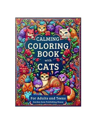 Book cover for Calming Coloring Book with Cats